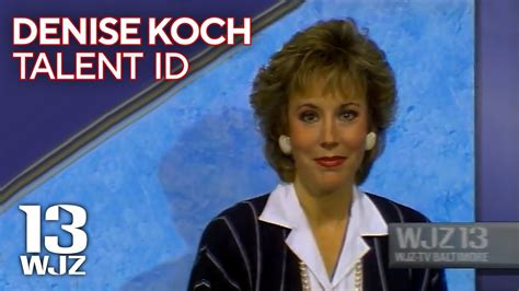 WJZ-TV Baltimore | Denise Koch Talent ID | 1988 | WJZ 13 - YouTube