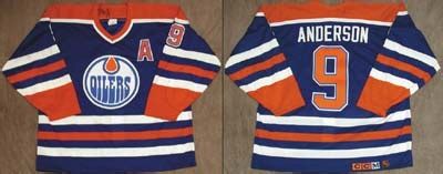 1989-90 Glenn Anderson Edmonton Oilers Game Worn Jersey
