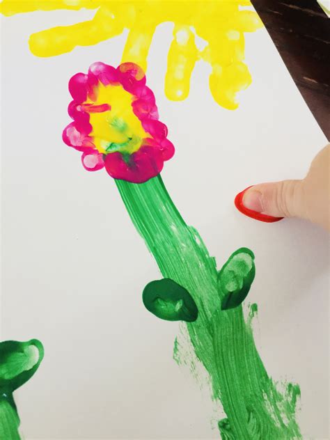Flower Finger Painting For Toddlers Keep Calm And Mommy On