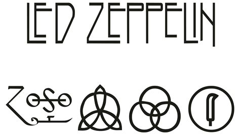 Led Zeppelin Logo Symbol Meaning History Png Brand