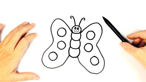 Cómo Dibujar Una Mariposa Para Niños Dibujo Fácil De Una Mariposa