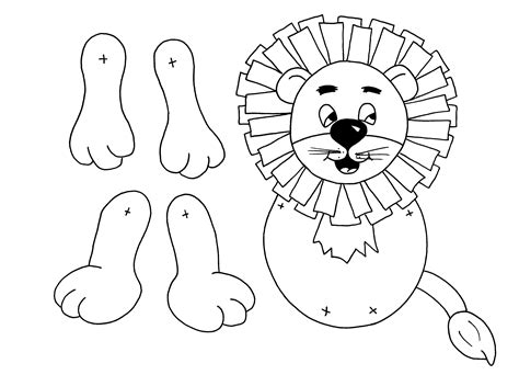 Printable Animal Paper Craft Template Printable Templates