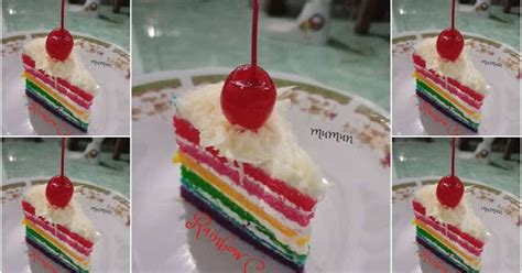 Tambahkan telur satu per satu bergantian dengan sebagian tepung terigu dan baking powder sambil diayak dan dikocok rata. Resep Rainbow Cake Ny. Liem Super Lembut Sukses - Bagikan Aneka Info
