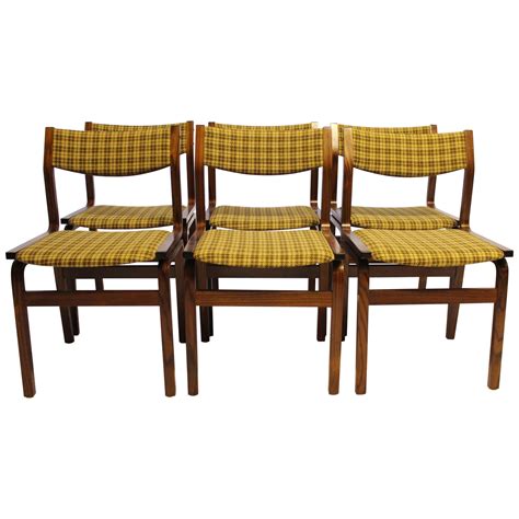 Six Danish Rosewood Dining Chairs At 1stdibs