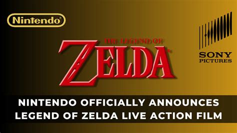 Legend Of Zelda Live Action Movie Officially Announced By Nintendo