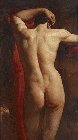 Ficheiro William Etty 1787 1849 Academic Study Of A Male Nude Seen