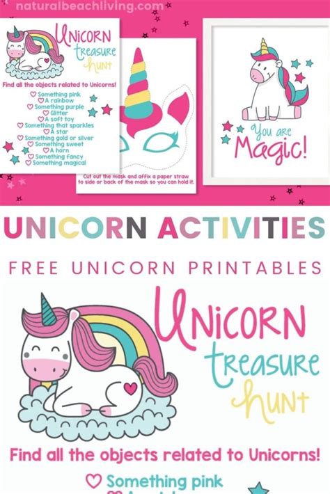 Unicorn Activities To Print For Birthday Party Or At Home Fun Natural