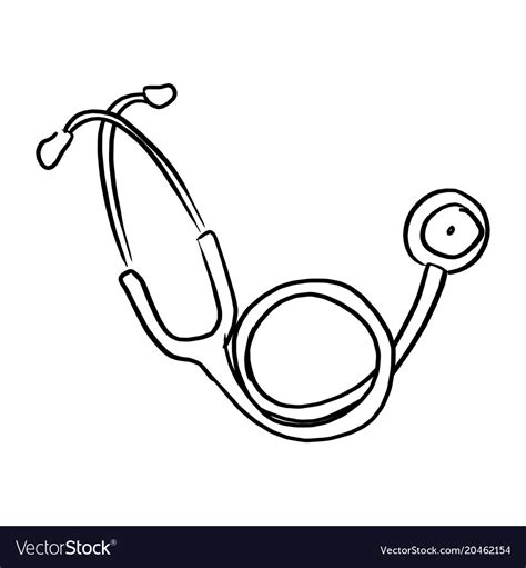 How To Draw A Simple Stethoscope