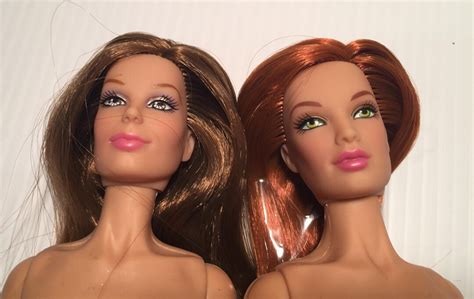 two jakks pacific fashion doll long brown hair and long red hair new etsy