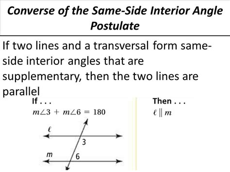 Photos Converse Of Same Side Interior Angles Theorem Proof And Review