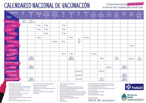 Calendario, grupos, tipos de vacuna. EstiloBebe