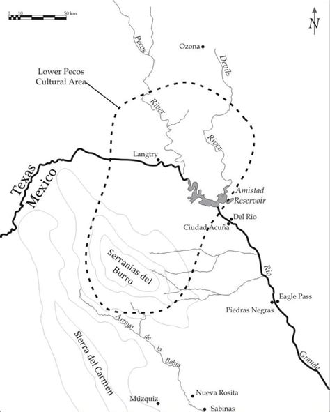 Map Of The Lower Pecos Region Download Scientific Diagram