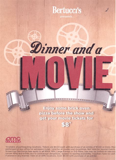 Bertucci’s Dinner and a Movie Deal