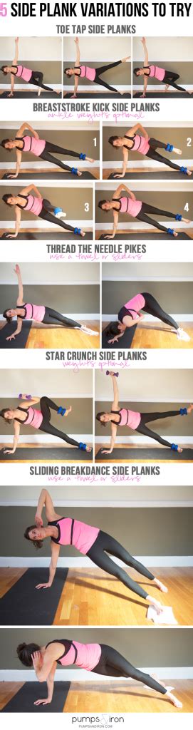 5 Side Plank Variations To Try Pumps And Iron