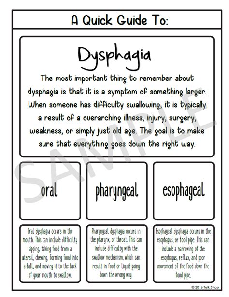 A Quick Guide To Dysphagia Speech Pathology Therapy And Speech Therapy