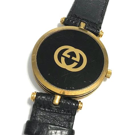 18k Gold Plated Bezel Crown With Gold And Black Enameled Stack Case