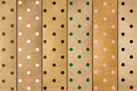 Polka Dot Kraft Paper Textures 259209 Papers Design Bundles