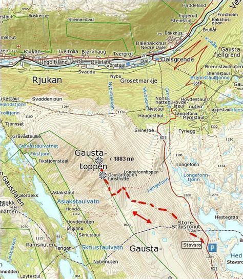 Seit 2011 kommt man mit einer ungewöhnlichen bahn auf den berg: Gaustatoppen Wandeling