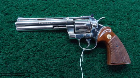 Nickel Finish Colt Python 357 Revolver