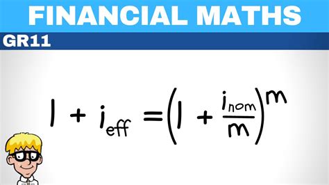 Financial Maths Grade 11 Effective To Nominal Youtube