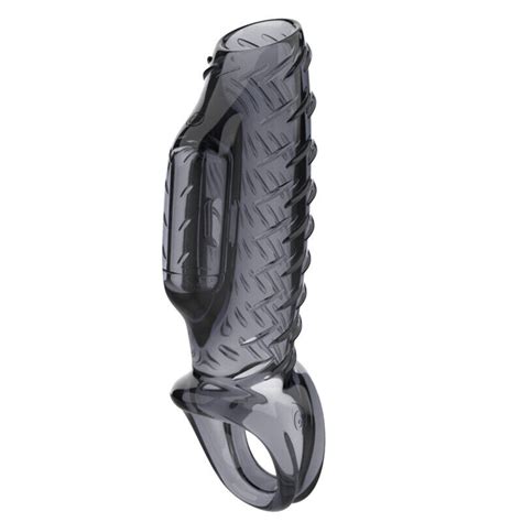 Vibrating Penis Extender Cock Sleeve Sheath Girth Dick Enhancer Sex Toys For Men Ebay