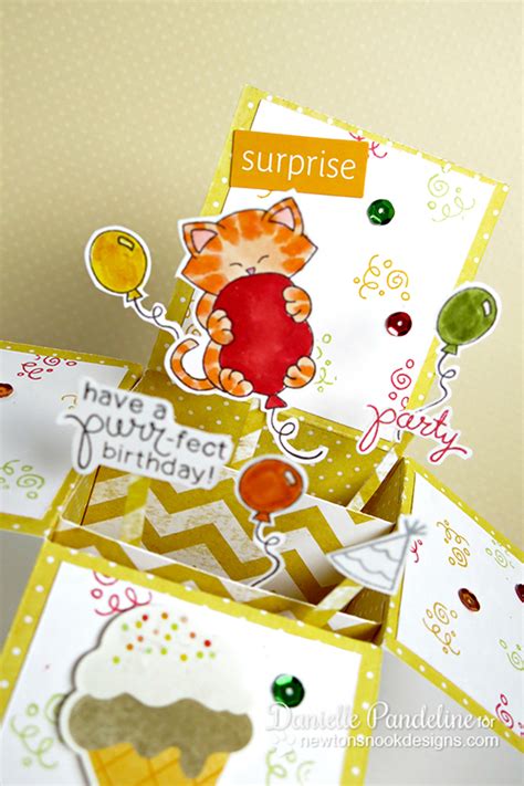 Wishing you many happy moments of discovering new things in life. Newton's Nook Designs: Birthday 3D box and Video by ...