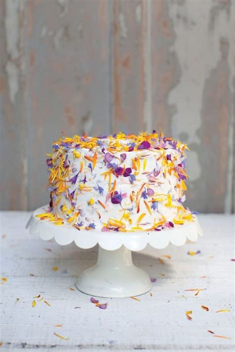 these edible flower wedding cakes are next level gorgeous brit co