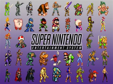 Super Nintendo Characters Press Start Pinterest