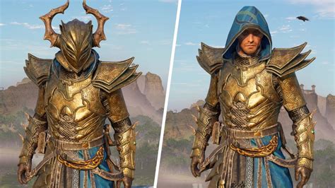 New Dragon Knight Shining Armor Set Showcase Assassins Creed