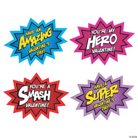 Multiple sets are available for download. Valentine's Day Superhero Cutouts | Oriental Trading