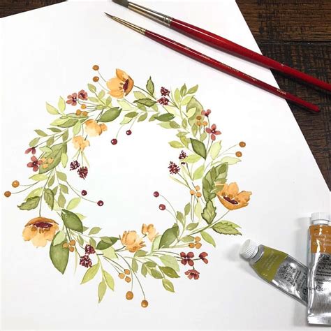 Sweet Seasons Watercolor On Instagram 🌾a Little Fall Wildflower