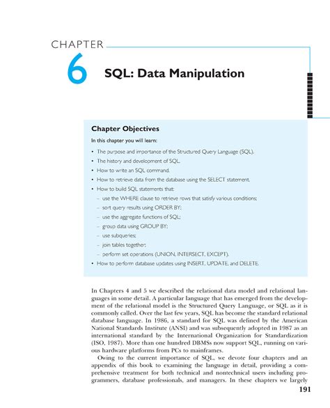 Chapter 06 Sql Data Manipulation Chapter 6 Sql Data Manipulation
