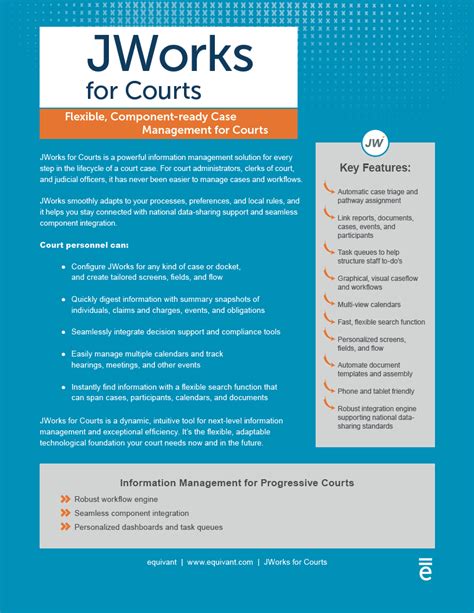 Jworks For Courts Case Management System Equivant
