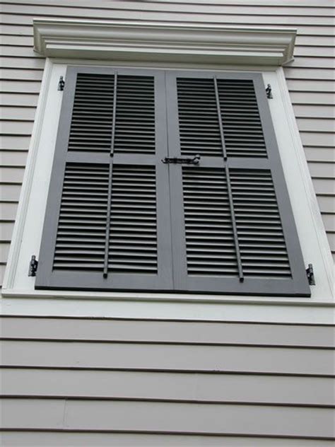 Otherwise, an innocent person or spider could get hurt. Louvered shutters, Shutters and Window on Pinterest