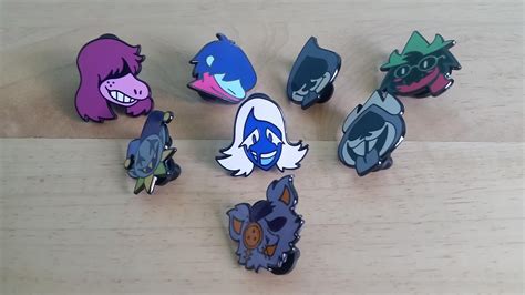 Got Pin Set 2 Today So Heres My Full Collection Of Deltarune Pins
