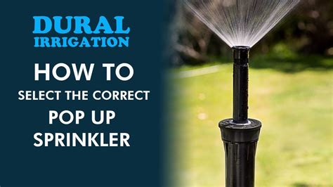 How To Choose The Correct Pop Up Sprinkler Youtube