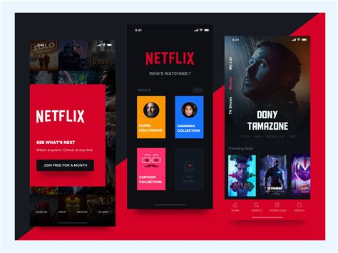 Netflix Design Concept | Netflix movies, Netflix app, Netflix