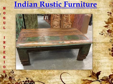 Ppt Indian Rustic Furniture Powerpoint Presentation Free Download
