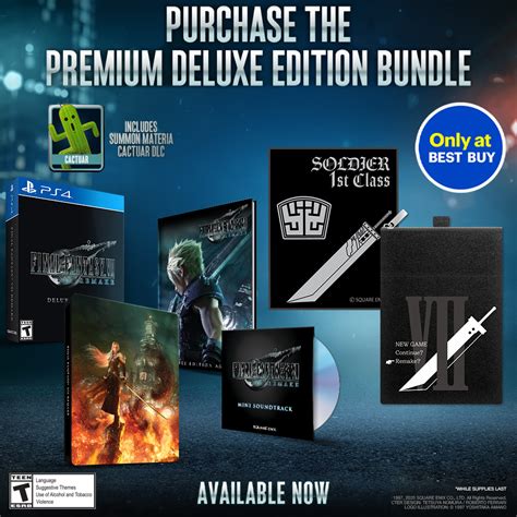 Best Buy Final Fantasy Vii Remake Premium Deluxe Edition Bundle