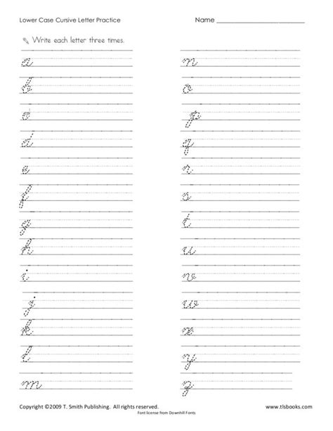 What is the fourth letter of the alphabet? Cursive Letters Practice Paper - Letter