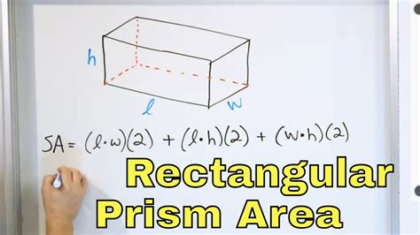 Surface Area Of A Rectangular Prism 7 6 15 Youtube