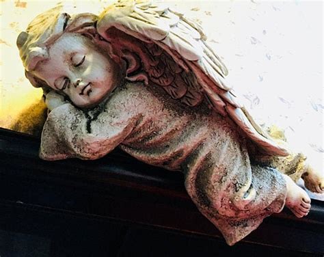 Sweet Sleeping Angel Resin Materialnew Condition Decor Etsy
