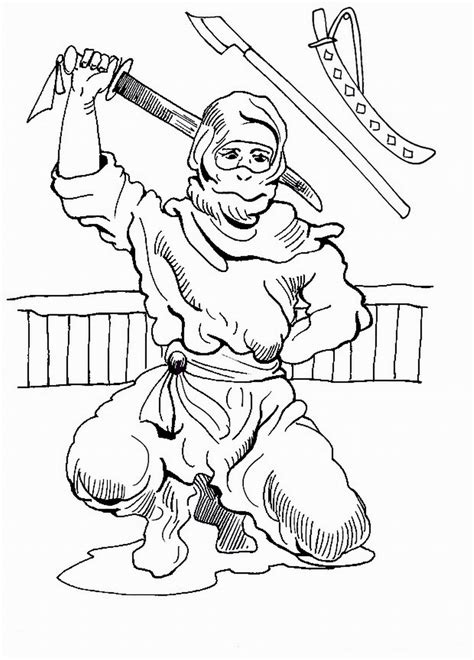 For boys and girls, kids and adults, teenagers and toddlers, preschoolers and older kids at school. Ninja Warriors Coloring Pages - Birthday Printable