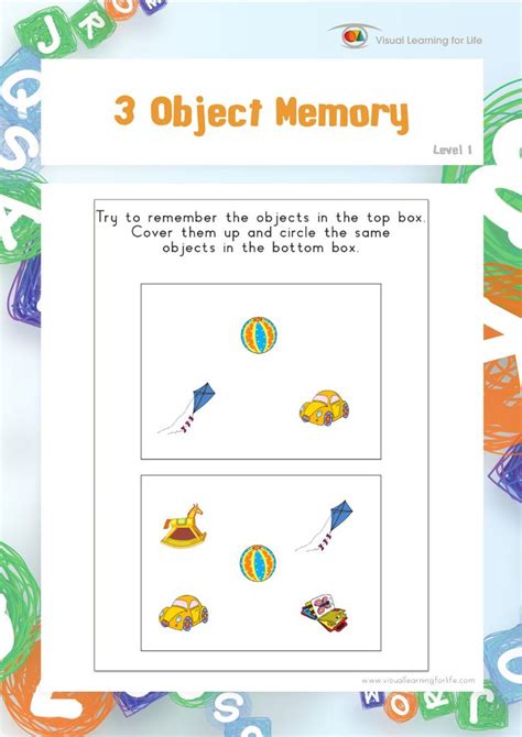 ️sequential Memory Worksheets Free Download