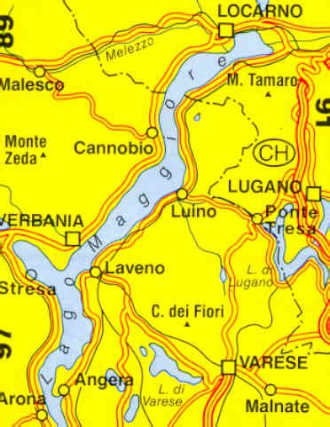 Lago Maggiore Cartina Fisica
