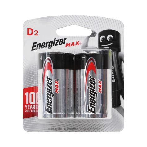 Buy Energizer Max Alkaline Battery D 15v×2pcs