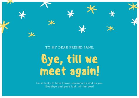 Farewell Card Template Word – Mightyprintingdeals.com