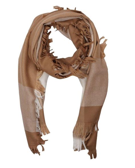 Weekend By Maxmara Color Block Scarf In Natural Lyst