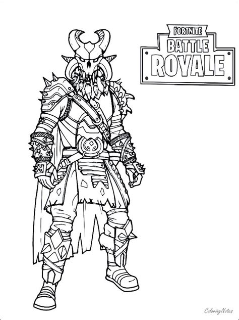 Cool fortnite charecters, skins like drift, raven, ice king, carbide, black night. Fortnite Coloring Pages Battle Royale | Drift, Raven, Ice ...