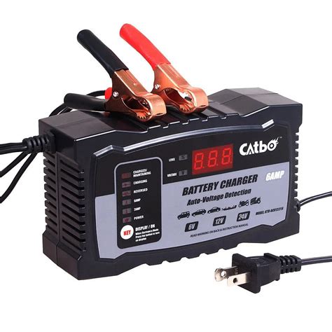 Catbo 6v12v24v Automatic Smart Battery Charger Maintainer For Lead